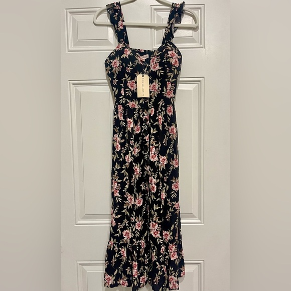 B.O.G. Collective Black and Pink Floral Dress - Picture 3 of 6